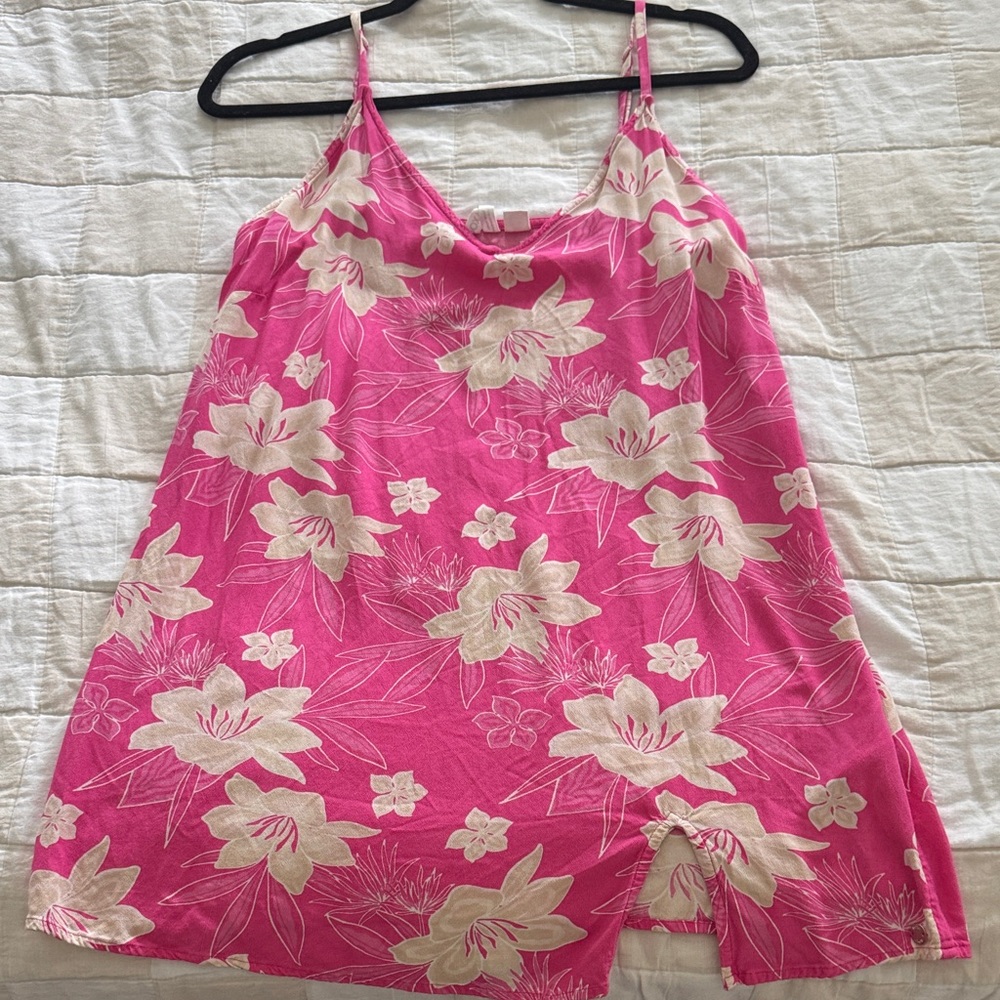 Roxy Fuchsia Floral Mini Dress